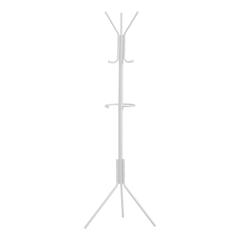 Coat Rack, Hall Tree, Free Standing, Hanging Bar, 6 Hooks, Entryway, 68H