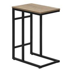 Accent Table, C-shaped, End, Side, Snack, Living Room, Bedroom, Brown Laminate