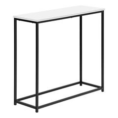 Accent Table, Console, Entryway, Narrow, Sofa, Living Room, Bedroom, White