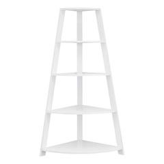 Bookshelf, Bookcase, Etagere, Corner, 4 Tier, 60H, Office, Bedroom