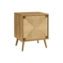 Accent Table, End, Storage, Small, Seagrass, Modern