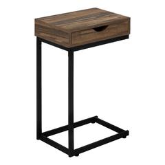 Accent Table, C-shaped, End, Side, Snack, Storage Drawer, Living Room