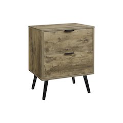 Accent Table, Storage Drawer, Light Brown Laminate, Modern, Contemporary