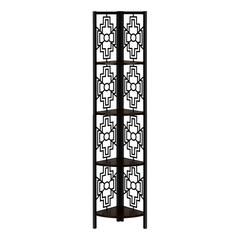Bookshelf, Bookcase, Etagere, Corner, 4 Tier, 62H, Office, Bedroom