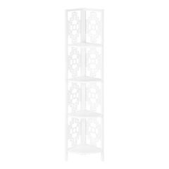 Bookshelf, Bookcase, Etagere, Corner, 4 Tier, 62H, Office, Bedroom