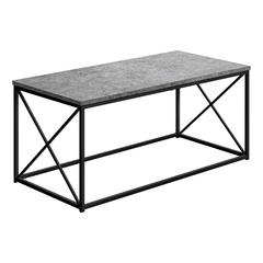 Coffee Table, Accent, Cocktail, Rectangular, Living Room, 40L, Grey Laminate,