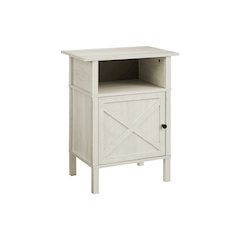 Accent Table, Small, Storage, Washed Oak Laminate, Transitional