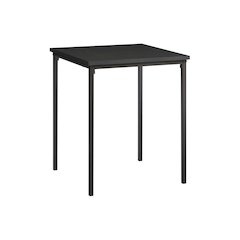 Accent Table, 22 H, Side Table, End, Small, Nightstand, Square, Black Laminate