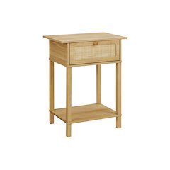 Accent Table, Bedroom, Living Room, Natural Laminate, Transitional