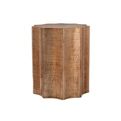 Accent Table, Drum, Side, End, Nightstand, Lamp, Living Room, Bedroom, Copper
