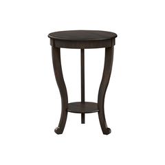 Accent Table, 2 Tier, Bedroom, End, Lamp, Nightstand, Round, Side Table