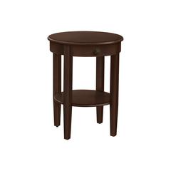 Accent Table, 2 Tier, End, Side Table, Round, Nightstand, Bedroom