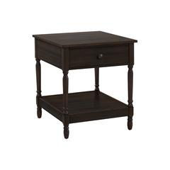 Accent Table, 2 Tier, End, Side Table, Square, Nightstand, Bedroom