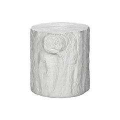 Accent Table, 25H, Drum, End, Nightstand, Round, Side Table, White, Contemporary