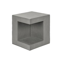 Accent Table, 25H, Side Table, Nightstand, End, Square, Grey, Contemporary
