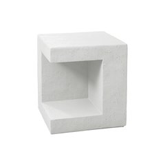 Accent Table, 25H, Side Table, Nightstand, End, Square, White, Contemporary