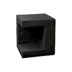 Accent Table, 25H, Side Table, Nightstand, End, Square, Black, Contemporary