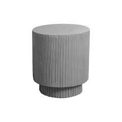 Accent Table, 25H, End, Nightstand, Round, Side Table, Grey, Contemporary