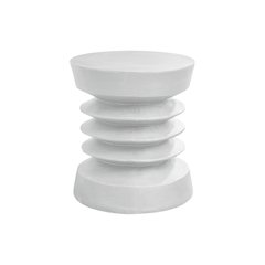 Accent Table, 25H, Side Table, End, Nightstand, Round, White, Contemporary