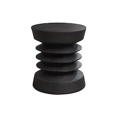 Accent Table, 25H, Side Table, End, Nightstand, Round, Black, Contemporary