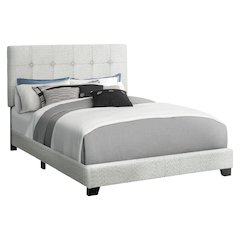 Bed, Full Size, Bedroom, Upholstered, Frame Only, Transitional