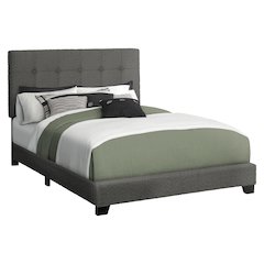 Bed, Full Size, Bedroom, Upholstered, Frame Only, Transitional