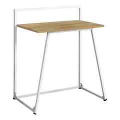 Computer Desk, Home Office, Laptop, 30L, Work, Natural Laminate, White