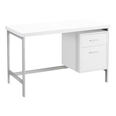 Computer Desk, Home Office, Laptop, Left, Right Set-up, Storage Drawers, 48L