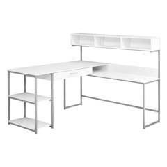 Computer Desk, Home Office, Corner, Storage Drawers, L Shape, Work, Laptop