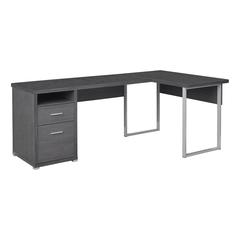 Computer Desk, Home Office, Corner, Left, Right Set-up, Storage Drawers, 80L