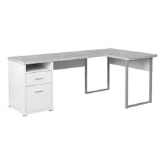 Computer Desk, Home Office, Corner, Left, Right Set-up, Storage Drawers, 80L, L