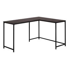 Computer Desk, Home Office, Corner, 58L, L Shape, Work, Laptop, Brown Laminate