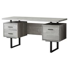 Computer Desk, Home Office, Laptop, Left, Right Set-up, Storage Drawers, 60L