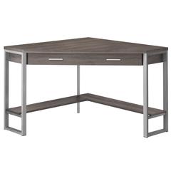 Computer Desk, Home Office, Corner, Storage Drawers, 42L, Work, Laptop