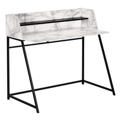 Computer Desk, Home Office, Laptop, Storage Shelves, 48L