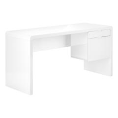 Computer Desk, Home Office, Laptop, Left, Right Set-up, Storage Drawers, 60L