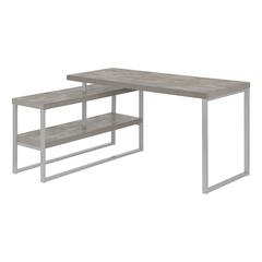 Computer Desk, Home Office, Corner, Left, Right Set-up, Storage Shelves, 60L, L