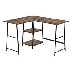Computer Desk, Home Office, Corner, Storage Shelves, 48L, L Shape, Work