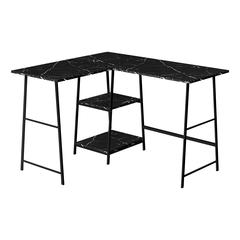 Computer Desk, Home Office, Corner, Storage Shelves, 48L, L Shape, Work