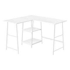 Computer Desk, Home Office, Corner, Storage Shelves, 48L, L Shape, Work