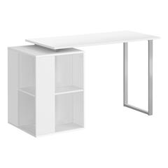 Computer Desk, Home Office, Left, Right Set-up, Storage Shelves, 55L, Work