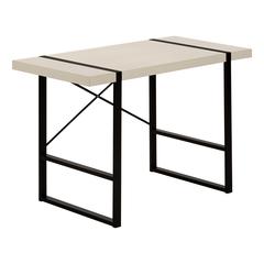 Computer Desk, Home Office, Laptop, 48L, Work, Beige Laminate, Black
