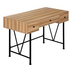 Computer Desk, Home Office, Laptop, Storage Drawers, 48L, Work, Brown Laminate