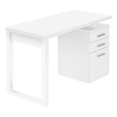Computer Desk, Home Office, Laptop, Left, Right Set-up, Storage Drawers, 48L