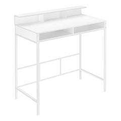 Computer Desk, Home Office, Standing, Storage Shelves, 48L, Work, Laptop