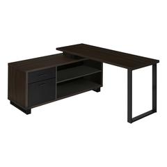 Computer Desk, Home Office, Corner, Storage Drawers, 72L, L Shape, Work