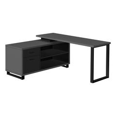 Computer Desk, Home Office, Corner, Storage Drawers, 72L, L Shape, Work