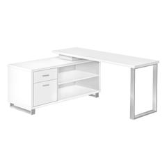 Computer Desk, Home Office, Corner, Storage Drawers, 72L, L Shape, Work