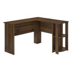 Computer Desk, Home Office, Corner, Storage Shelves, 48L, L Shape, Work