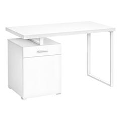 Computer Desk, Home Office, Laptop, Left, Right Set-up, Storage Drawers, 48L